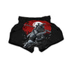 Warrior Samurai Dark Print Muay Thai Boxing Shorts-grizzshop