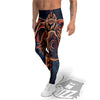 Warrior Spartan Print Men's Leggings-grizzshop