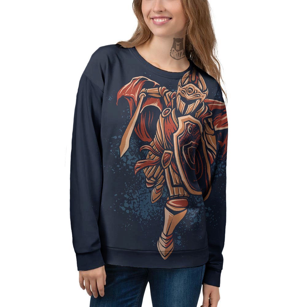 Warrior Spartan Print Women's Sweatshirt-grizzshop