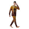 Warrior Viking Machine Print Men's Pajamas-grizzshop