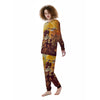 Warrior Viking Machine Print Women's Pajamas-grizzshop