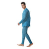 Water Drops Print Men's Pajamas-grizzshop