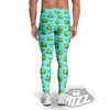 Water Lilies And Frogs Print Pattern Men's Leggings-grizzshop