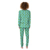 Water Lilies And Frogs Print Pattern Women's Pajamas-grizzshop