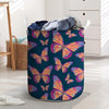 Watercolor Butterfly Print Laundry Basket-grizzshop