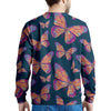 Watercolor Butterfly Print Men's Sweatshirt-grizzshop