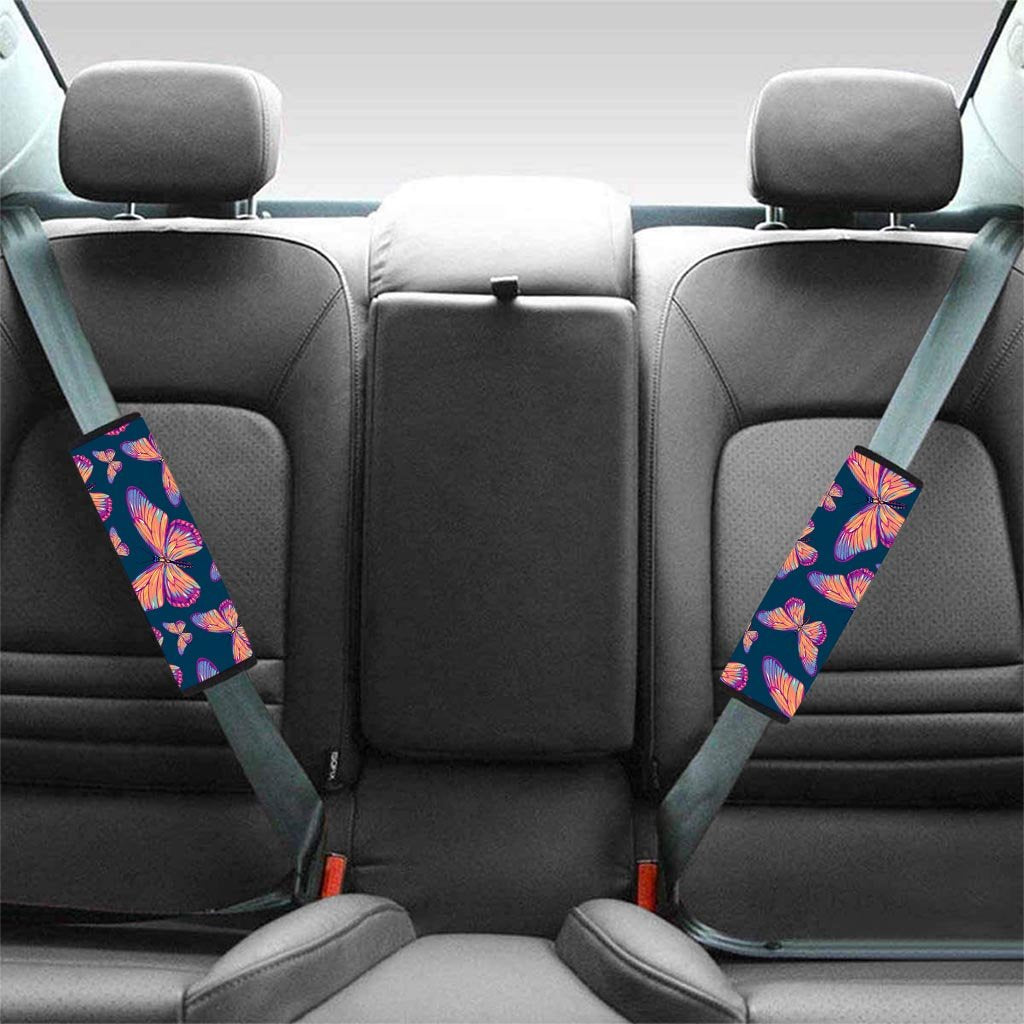 Watercolor Butterfly Print Seat Belt Cover-grizzshop