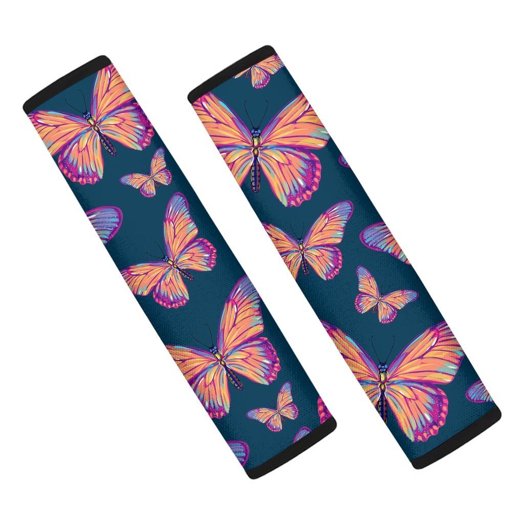 Watercolor Butterfly Print Seat Belt Cover-grizzshop