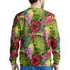 Watercolor Hibiscus Floral Hawaiian Print Men's Sweatshirt-grizzshop