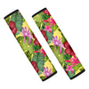 Watercolor Hibiscus Floral Hawaiian Print Seat Belt Cover-grizzshop