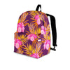 Watercolor Hibiscus Flower Hawaiian Print Backpack-grizzshop