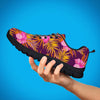 Watercolor Hibiscus Flower Hawaiian Print Men's Sneakers-grizzshop