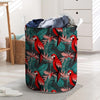 Watercolor Parrot Tropical Print Laundry Basket-grizzshop