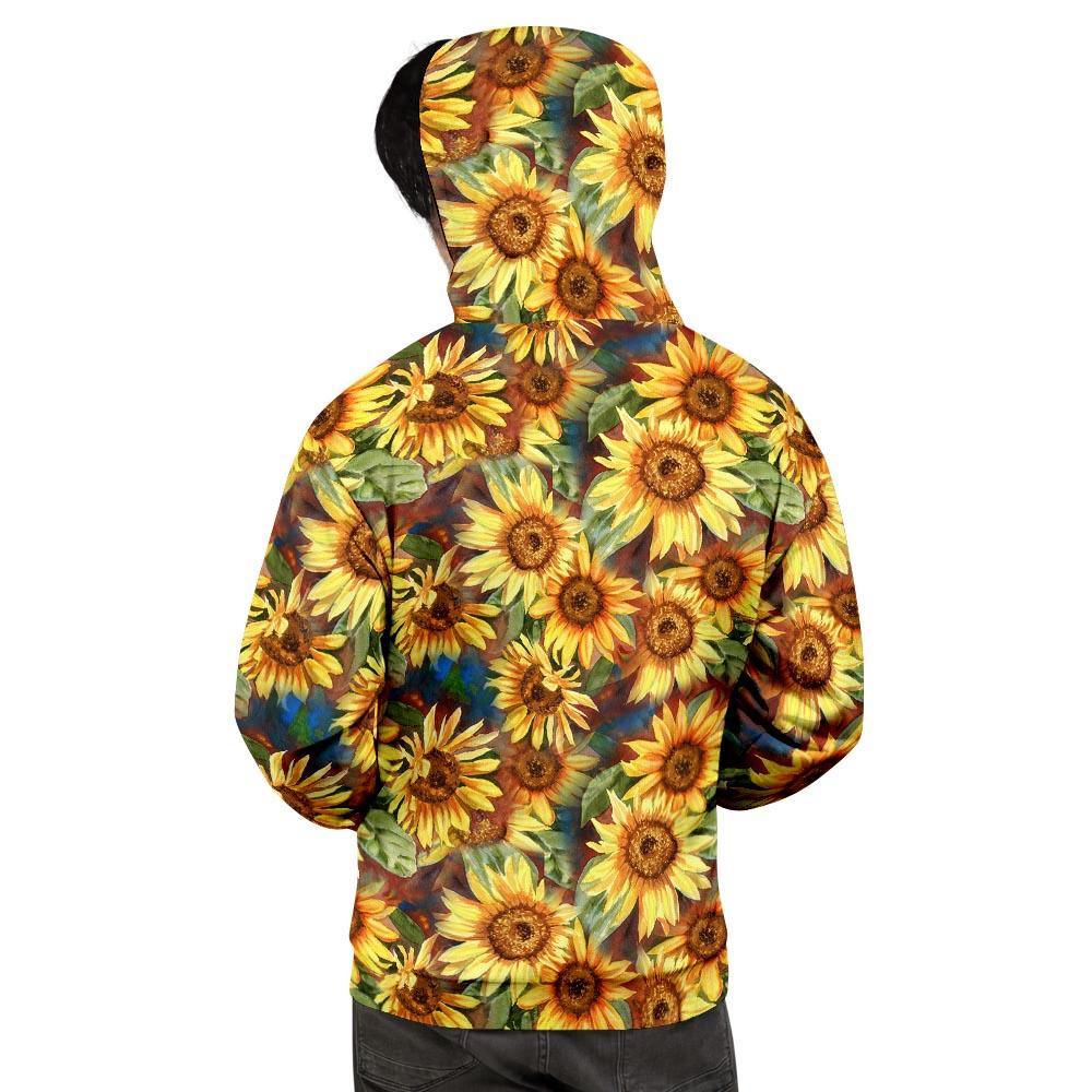 Watercolor Sunflower Men's Hoodie-grizzshop