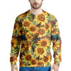 Watercolor Sunflower Men's Sweatshirt-grizzshop