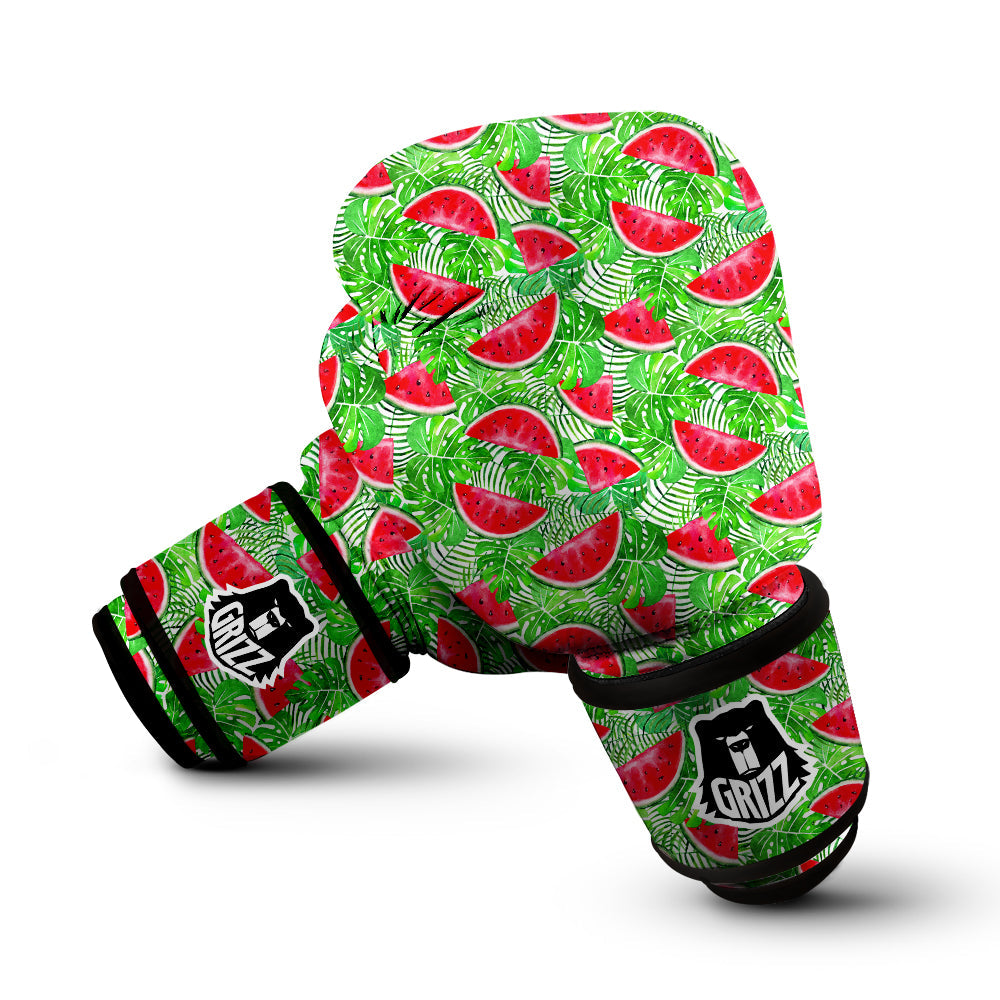 Watermelon Aloha Tropical Print Pattern Boxing Gloves-grizzshop
