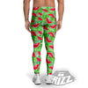 Watermelon Aloha Tropical Print Pattern Men's Leggings-grizzshop