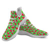 Watermelon Aloha Tropical Print Pattern White Athletic Shoes-grizzshop