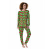 Watermelon Aloha Tropical Print Pattern Women's Pajamas-grizzshop