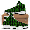 Watermelon Black Cute Print Pattern White Basketball Shoes-grizzshop