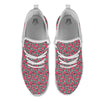 Watermelon Black Striped Print Pattern White Athletic Shoes-grizzshop