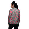 Watermelon Black Striped Print Pattern Women's Bomber Jacket-grizzshop