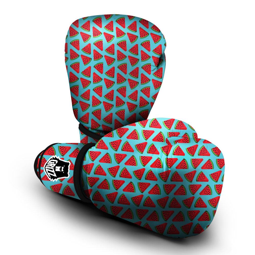 Watermelon Blue Cute Print Pattern Boxing Gloves-grizzshop
