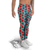 Watermelon Blue Cute Print Pattern Men's Leggings-grizzshop