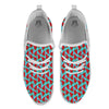 Watermelon Blue Cute Print Pattern White Athletic Shoes-grizzshop