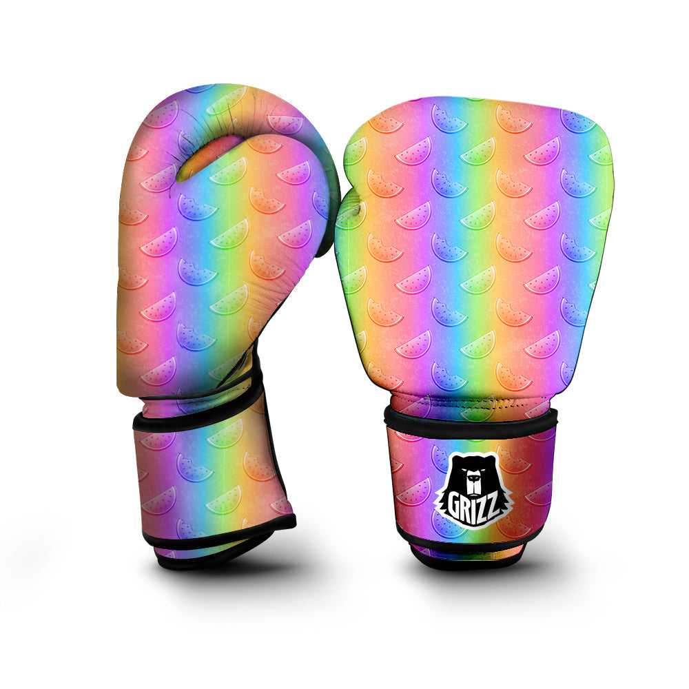 Watermelon Colorful Print Pattern Boxing Gloves-grizzshop