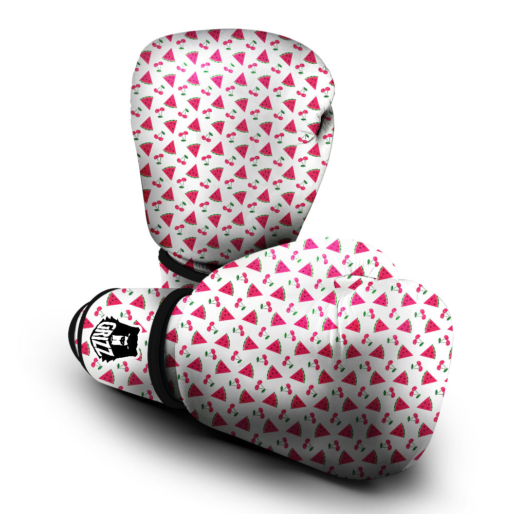 Watermelon Cute Berry Print Pattern Boxing Gloves-grizzshop