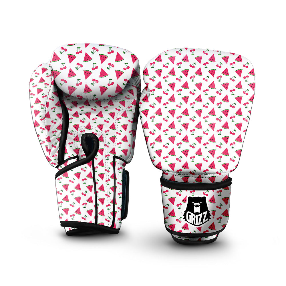 Watermelon Cute Berry Print Pattern Boxing Gloves-grizzshop
