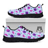 Watermelon Fancy Purple Print Pattern Black Sneaker-grizzshop