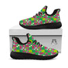 Watermelon Fruit Slice Geometric Print Black Athletic Shoes-grizzshop