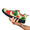 Watermelon Leaf Tropical Print Pattern Black Sneaker-grizzshop