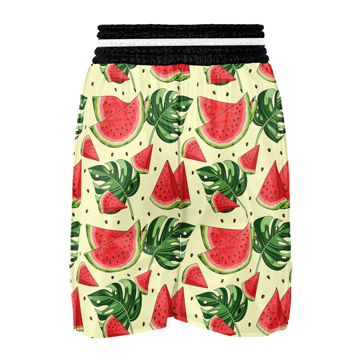 Watermelon Leaf Tropical Print Pattern Boxing Shorts-grizzshop
