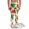 Watermelon Leaf Tropical Print Pattern Men's Leggings-grizzshop