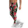 Watermelon Leaves Tropical Print Pattern Men's Leggings-grizzshop