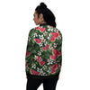 Watermelon Leaves Tropical Print Pattern Women's Bomber Jacket-grizzshop