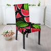 Watermelon Piece Black Pattern Print Chair Cover-grizzshop