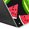 Watermelon Piece Black Pattern Print Floor Mat-grizzshop