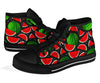 Watermelon Piece Black Pattern Print Men Women's High Top Shoes-grizzshop