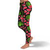 Watermelon Piece Black Pattern Print Pattern Women Leggings-grizzshop