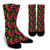 Watermelon Piece Black Pattern Print Unisex Crew Socks-grizzshop