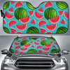 Watermelon Piece Blue Pattern Print Car Sun Shade-grizzshop