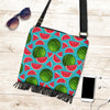 Watermelon Piece Blue Pattern Print Crossbody Bags-grizzshop