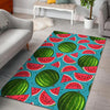 Watermelon Piece Blue Pattern Print Floor Mat-grizzshop