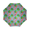 Watermelon Piece Blue Pattern Print Foldable Umbrella-grizzshop