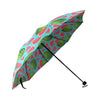 Watermelon Piece Blue Pattern Print Foldable Umbrella-grizzshop