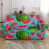 Watermelon Piece Blue Pattern Print Loveseat Cover-grizzshop